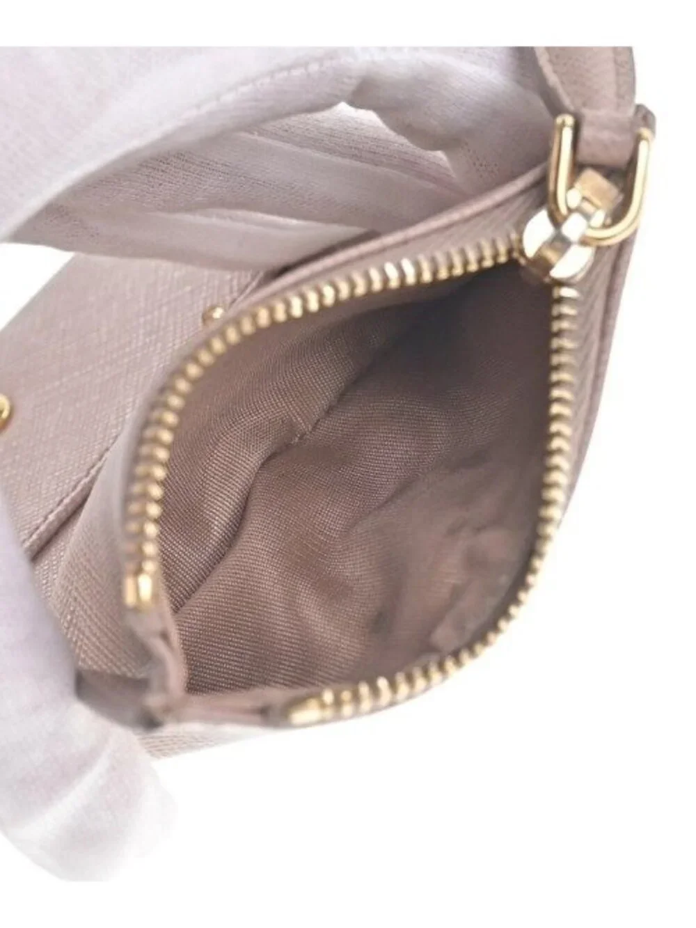 Prada Card Case Card Holders Beige